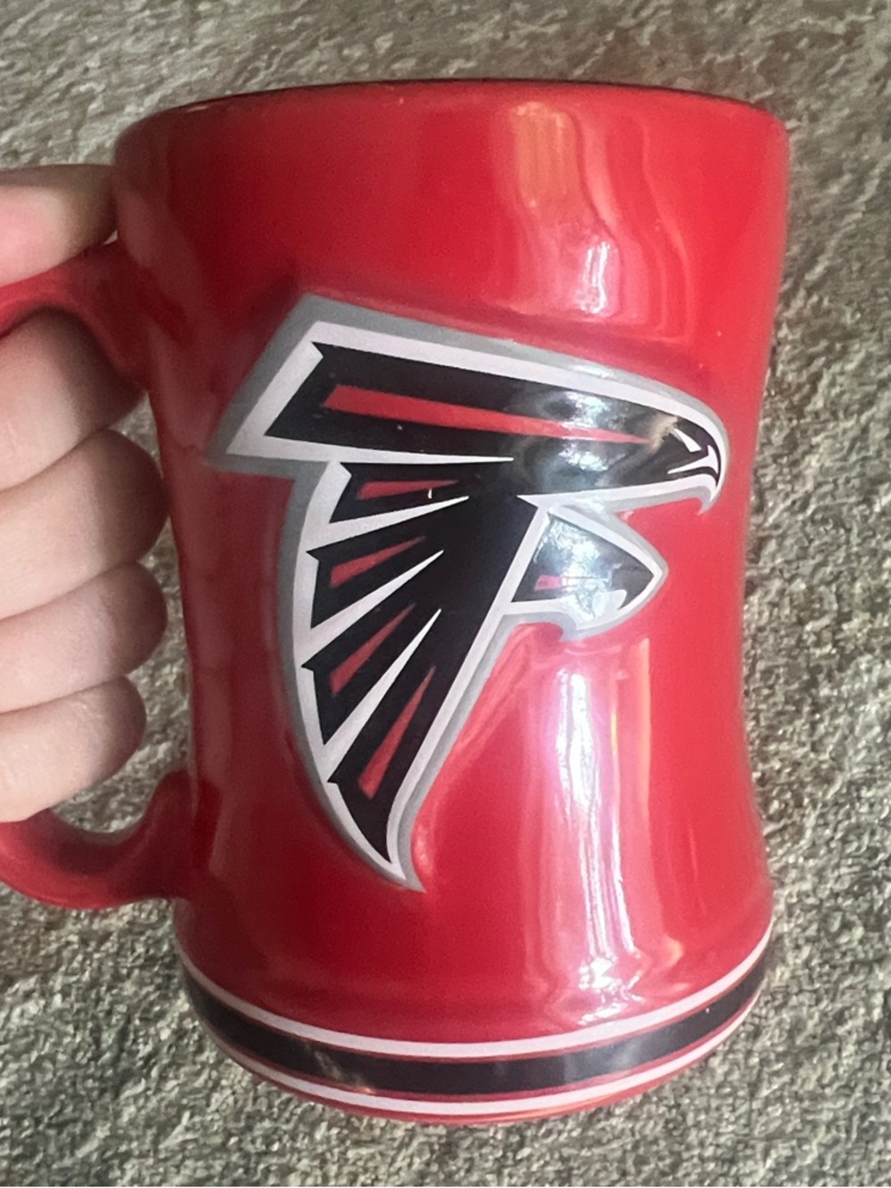 Red Falcons Logo Ceramic Coffee Mug